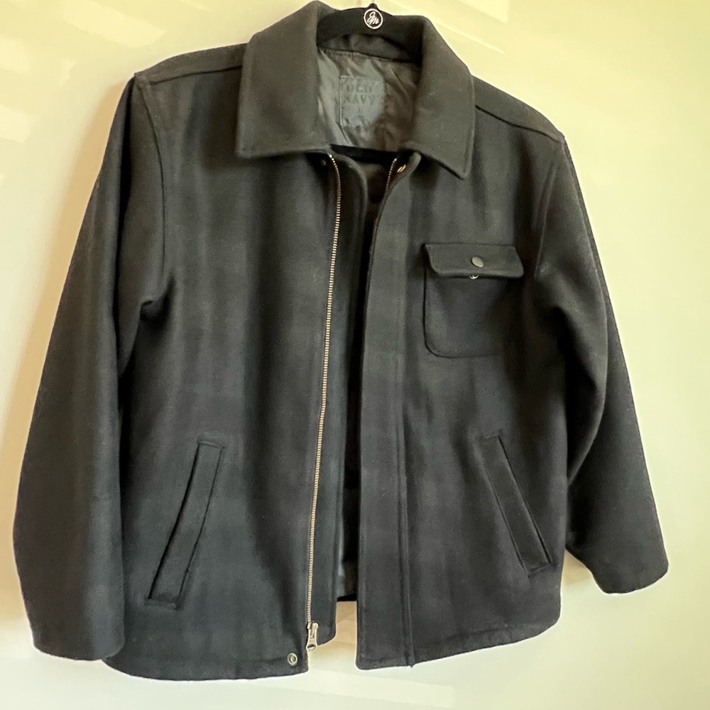 Boys Old Navy Wool Jacket Size L